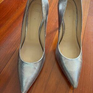 Zara silver heels Size 40